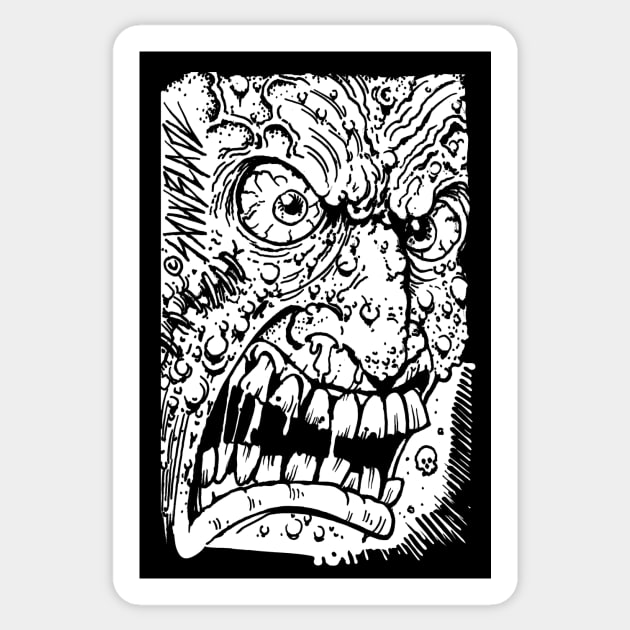 Angry Man Sticker by sawblade666